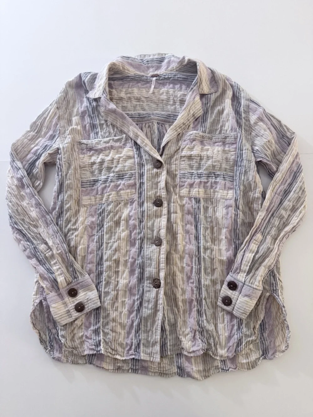 Free People High Tide Button Down Shirt